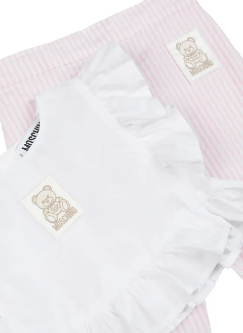 Комплект с рюш детайли Moschino Kids — снимка 3