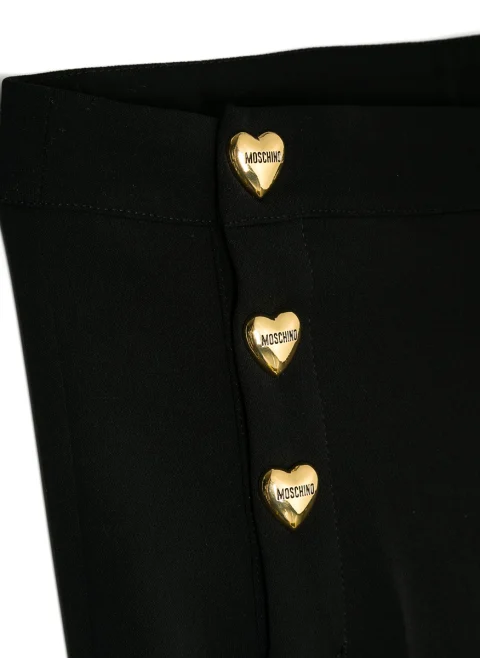 Панталон с декоративни копчета Moschino Kids — снимка 3
