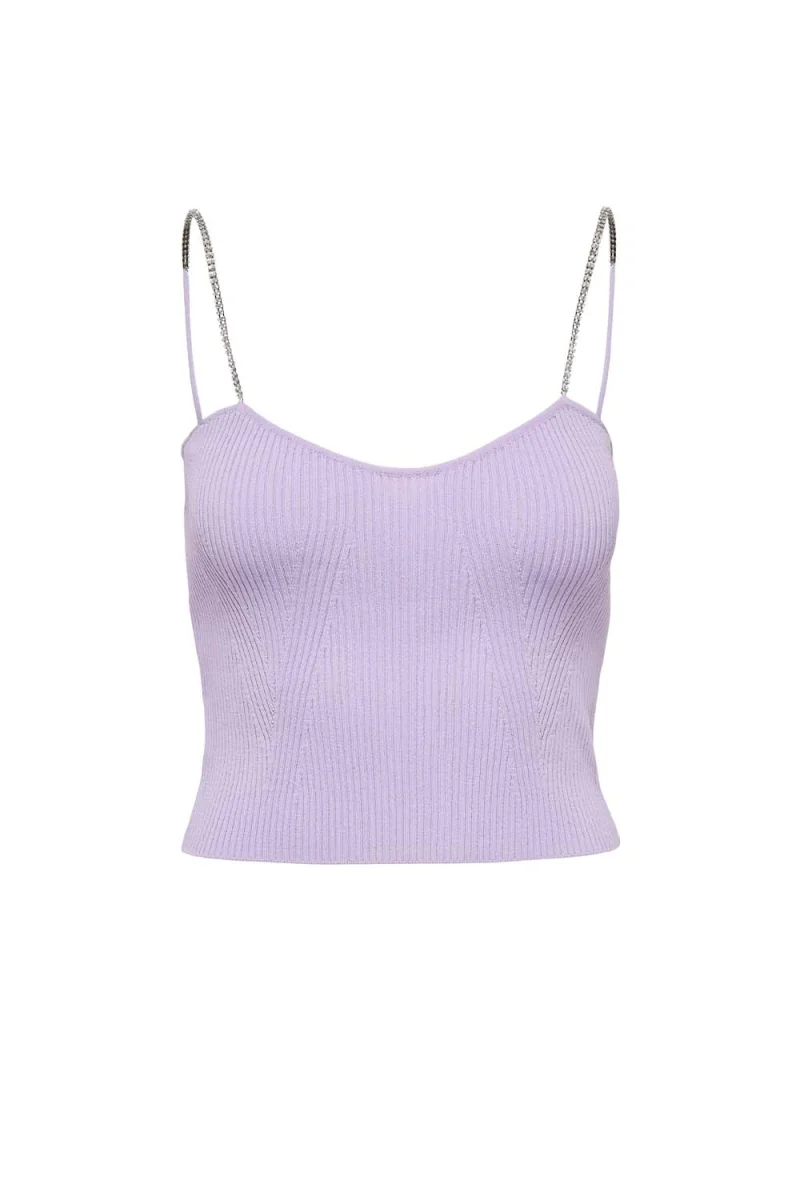Top Onlmoon Sl Bling Top Knt 15287275 15-3716 TCX purple rose