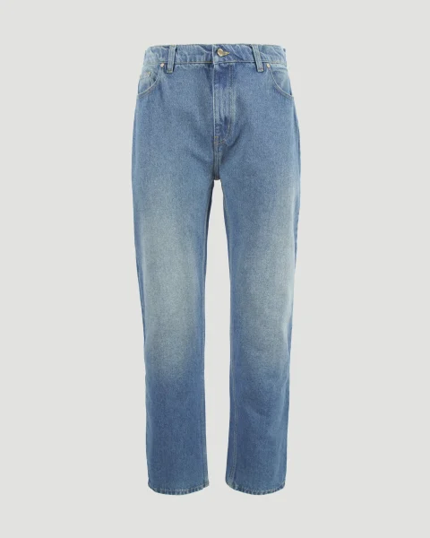 Men's Vintage Distressed Washed Jeans