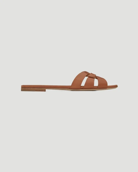 Tribute Mules in Smooth Leather