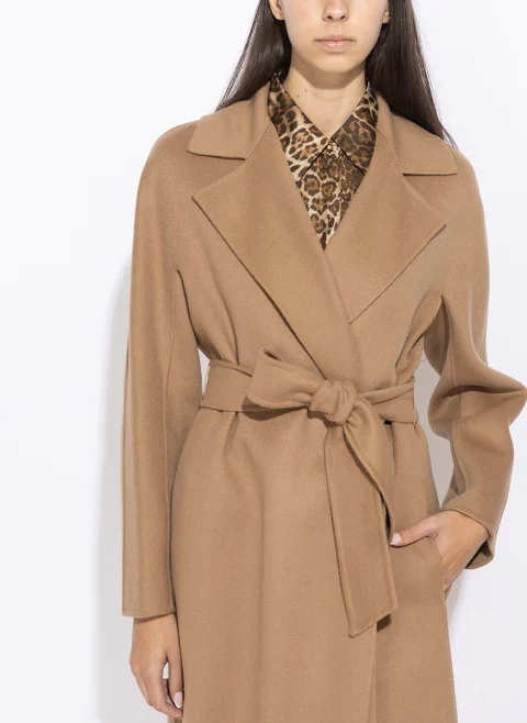 Палто от фина вълна и коприна Max Mara Studio Mstcles — снимка 6