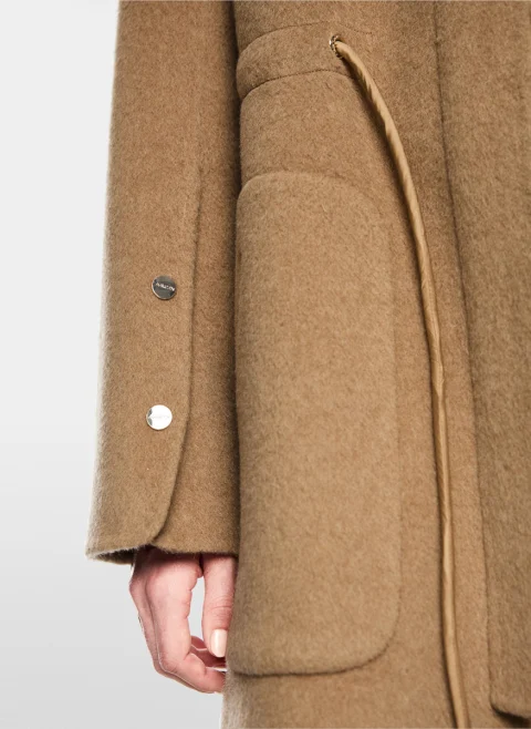 Палто от вълна и коприна с връзки Marc Cain Collections — снимка 7
