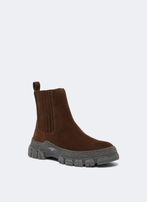 Велурени боти 'Chelsea' Weekend Max Mara Genepi — снимка 2