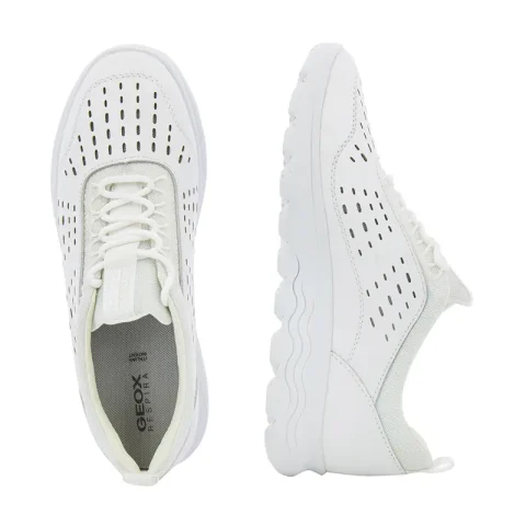 Дамски Сникърс GEOX – D35NUA C1000 D SPHERICA WHITE — снимка 5
