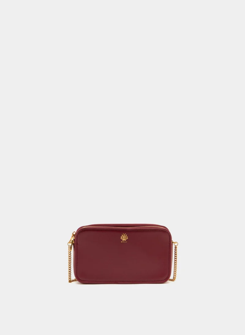 Мини чанта от естествена кожа Bally