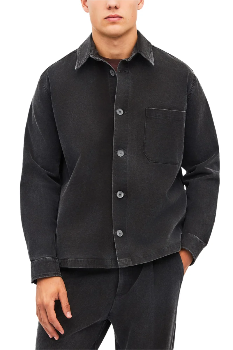 Риза Relaxed Piquet Overshirt DLMO000039 vintage black