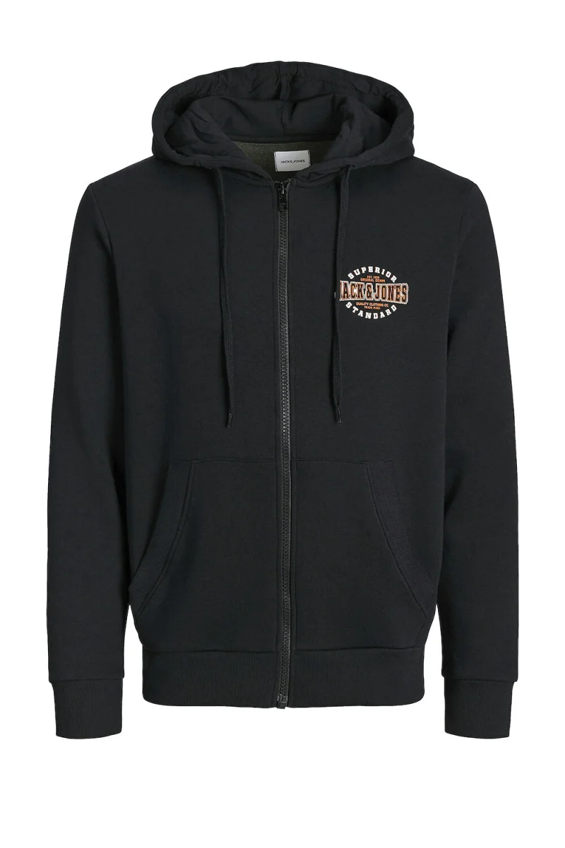 Жилетка Jjlogo Sweat Zip Hood 2 Col 12257489 C-N10 black