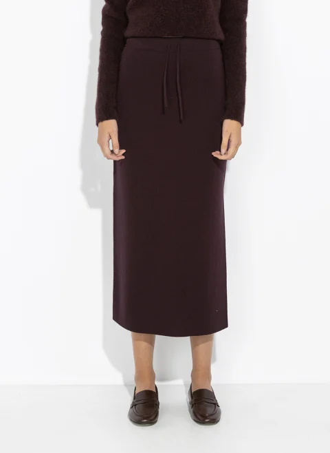 Дълга пола от фина вълна Marella Monochrome Mllaquila — снимка 4