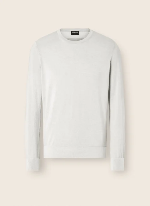 Блуза от кашмир и коприна 'Cashseta' Zegna — снимка 4