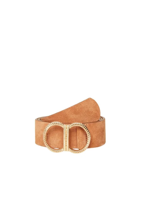 зона Vmsino Leather Waist Belt 10258977 18-1421 tcx cognac