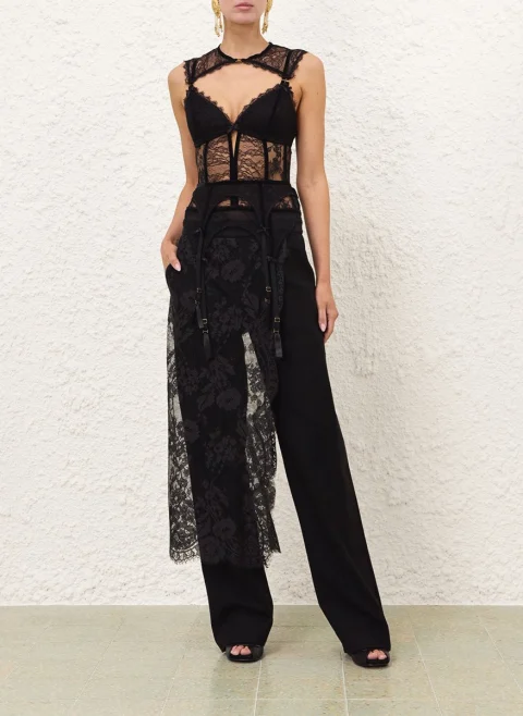 Панталон от вълна 'Valiant Lace' Zimmermann