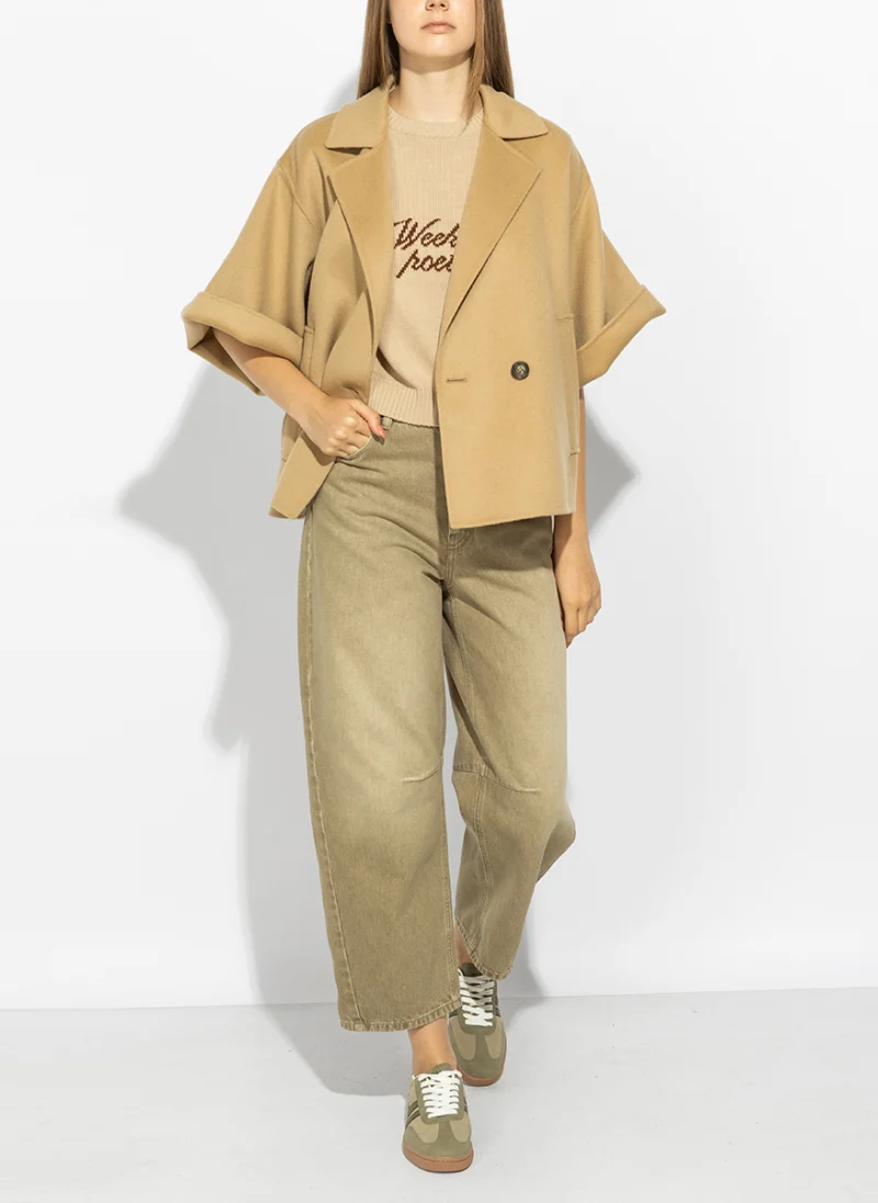Палто от фина вълна Weekend Max Mara Wkdneo