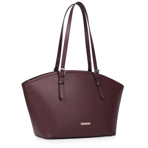 Дамска чанта бордо Perla 2009 Cromia — снимка 6