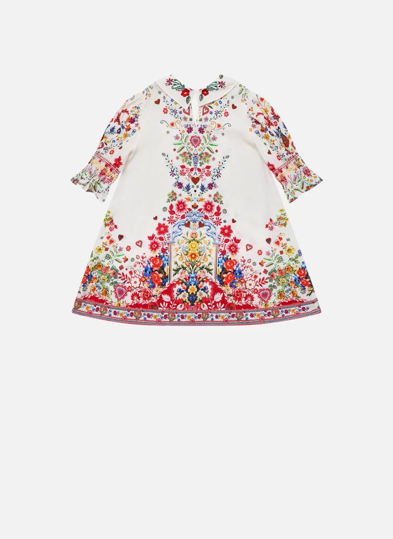 Рокля с лен 'Faith, luck & justice' Camilla Kids