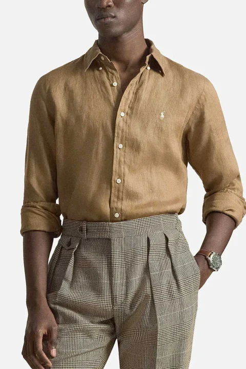 Риза Pd Linen V1-Cubdppcs 710966294505 200 brown — снимка 2