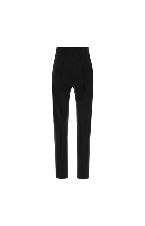 Black Stretch Jersey Pants — снимка 2