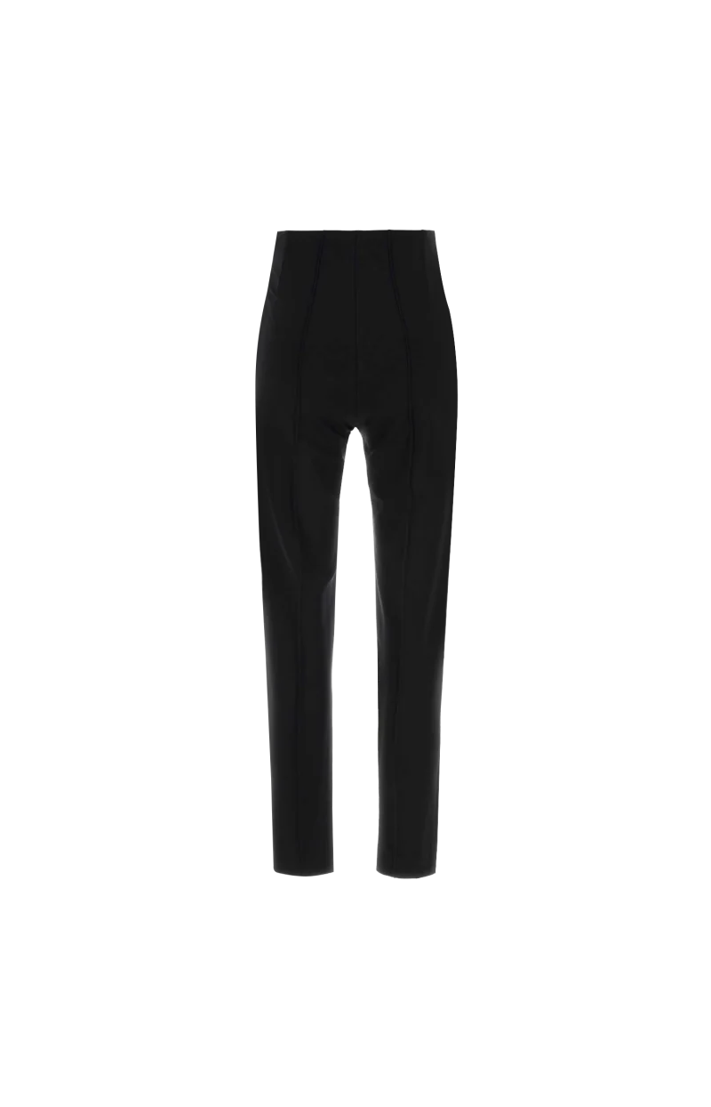 Black Stretch Jersey Pants — снимка 2