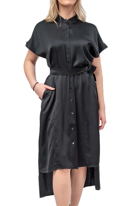Рокля "Night Out" Midi Shirt Dress S24340 12052-black