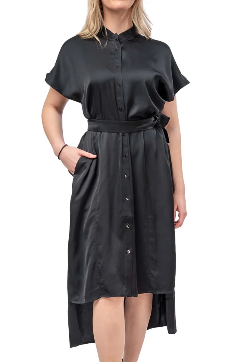 Рокля "Night Out" Midi Shirt Dress S24340 12052-black