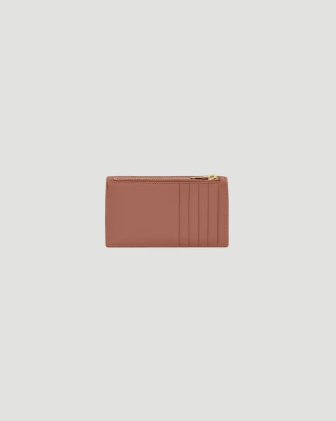 Cassandre Fragments Flap Card Case in Lambskin — снимка 2