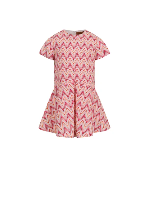 Рокля с принт 'Zig-Zag' Missoni Kids