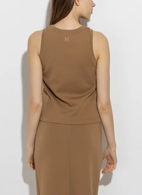 Топ с бродерия 'Regular fit' 'S Max Mara Carolina — снимка 3
