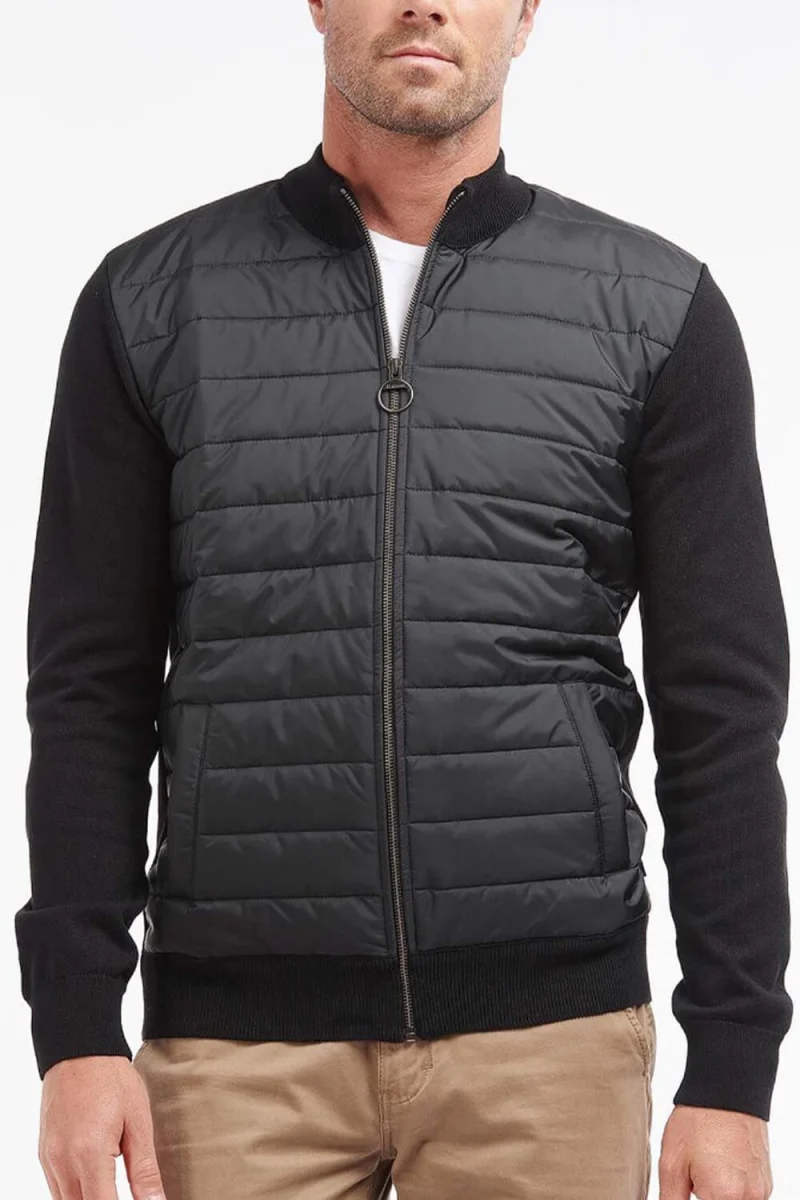 Жилетка Essential Carn Baffle Zip Through Knitted Jumper MKN1104 bk31 black/mode — снимка 2