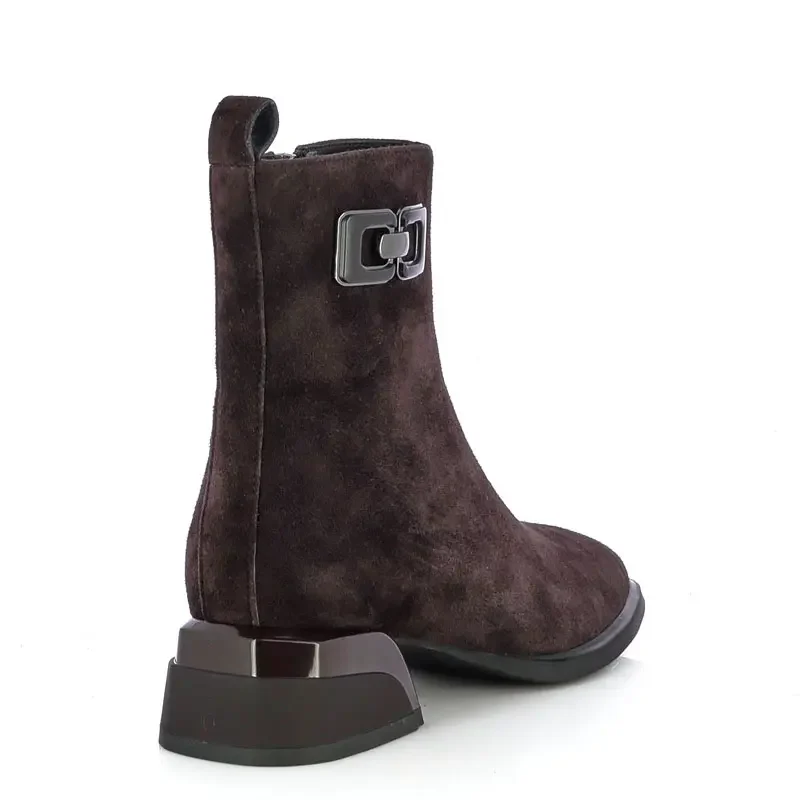 Дамски Боти На Ток CARLO FABIANI – 26366003 BROWN SUEDE — снимка 2