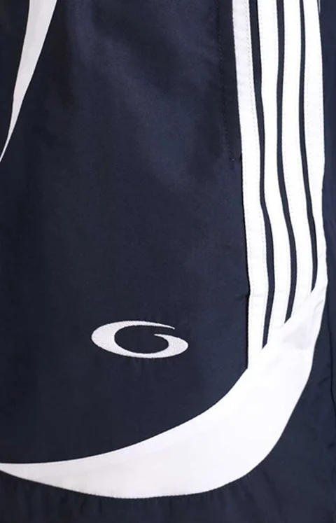 Logo-Print Stripe-Detail Swim Shorts — снимка 3