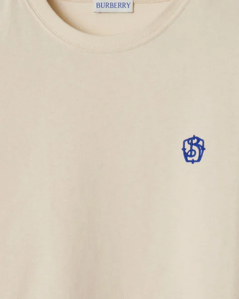 Boxy Cotton T-Shirt in Tundra — снимка 2
