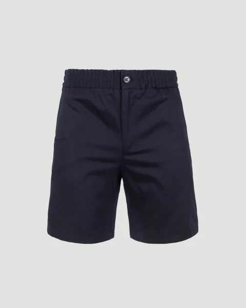 Cotton Shorts in Navy
