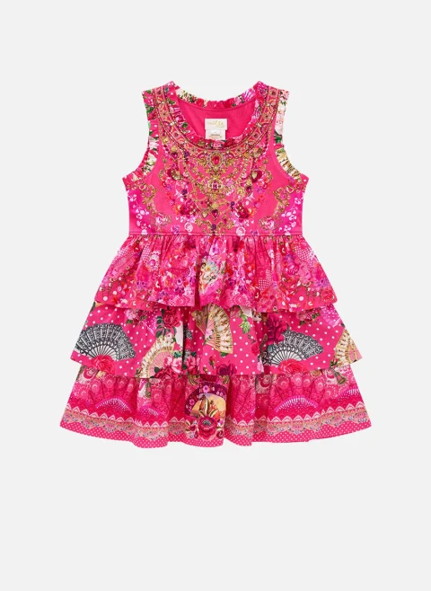 Рокля с волани 'Flamenco rose' Camilla Kids