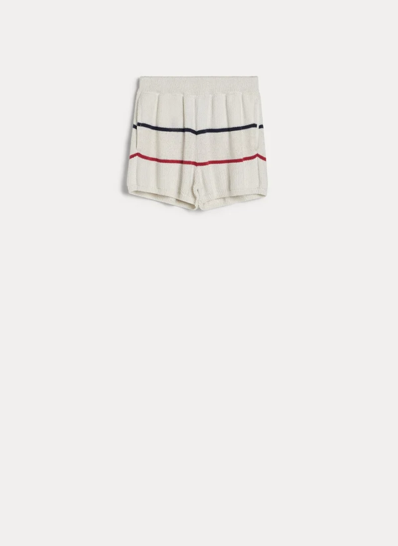 Къс панталон от плетиво Brunello Cucinelli Kids 4-6