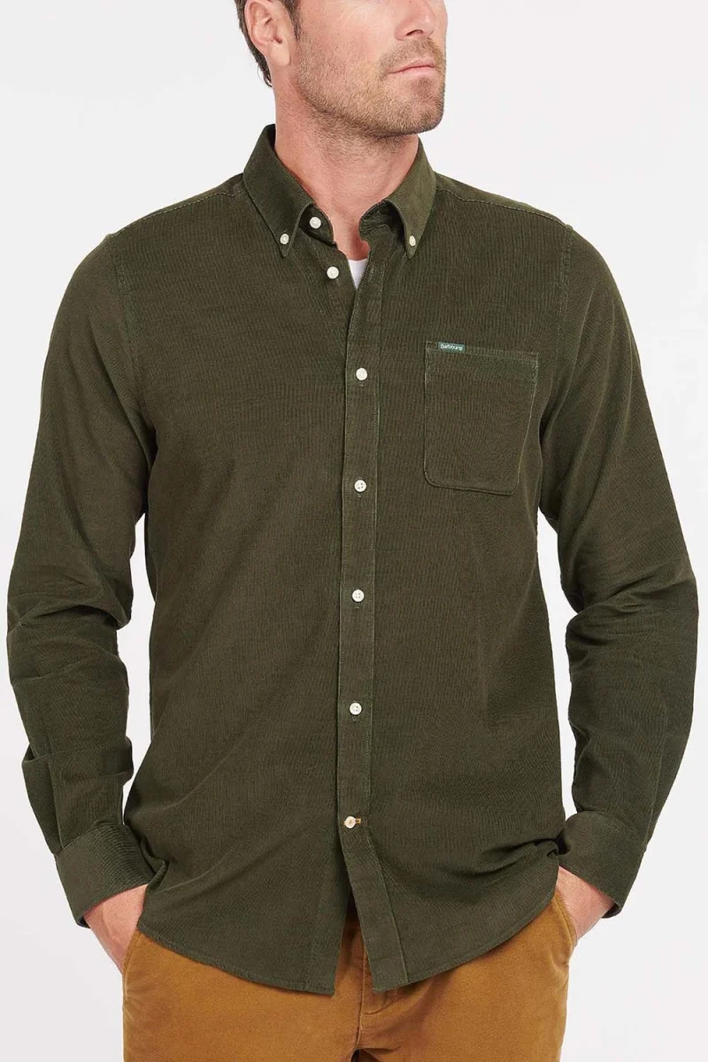 Риза Ramsey Tailored Checked MSH5001 gn91 forest — снимка 2