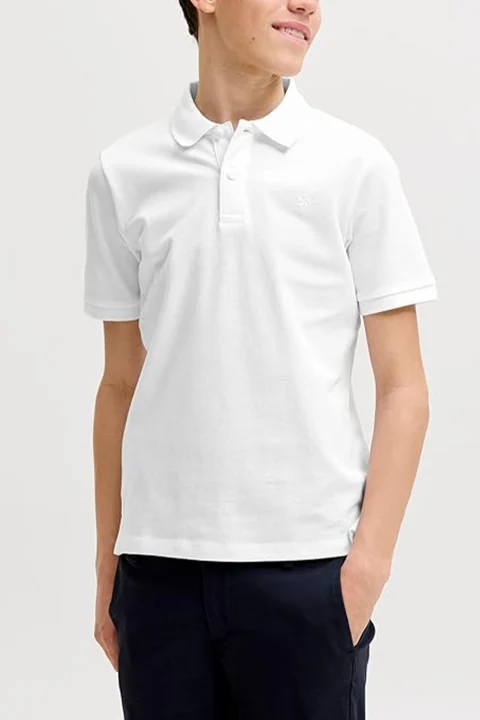 Polo Jprblaweston Ss 12297755 11-0601 TCX bright white — снимка 2