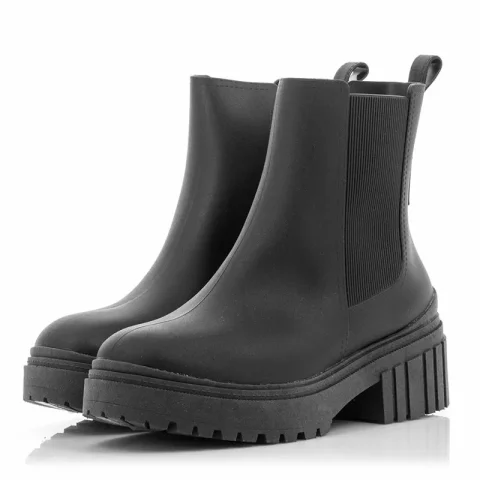 Дамски Гумени Боти PETITE JOLIE – PJ6156 J-LASTIC BLACK/BLACK/WHITE — снимка 3