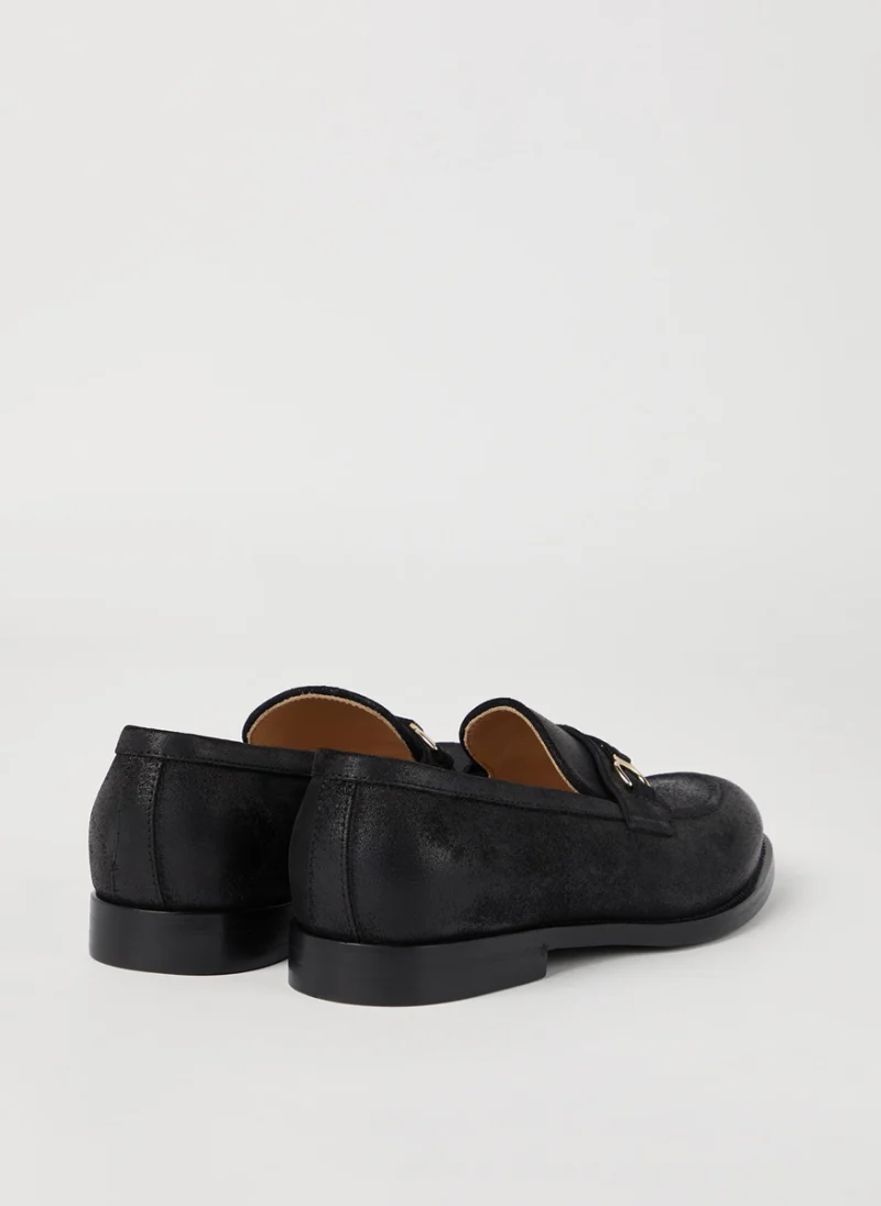 Велурени мокасини 'Penny' Brunello Cucinelli, — снимка 3