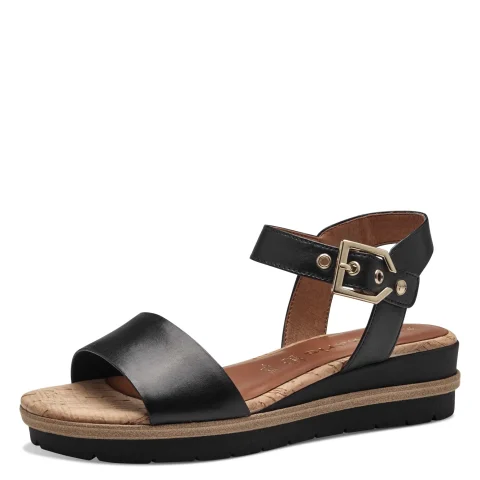 Дамски Сандали На Платформа TAMARIS – 1-28222-42-001 BLACK — снимка 2
