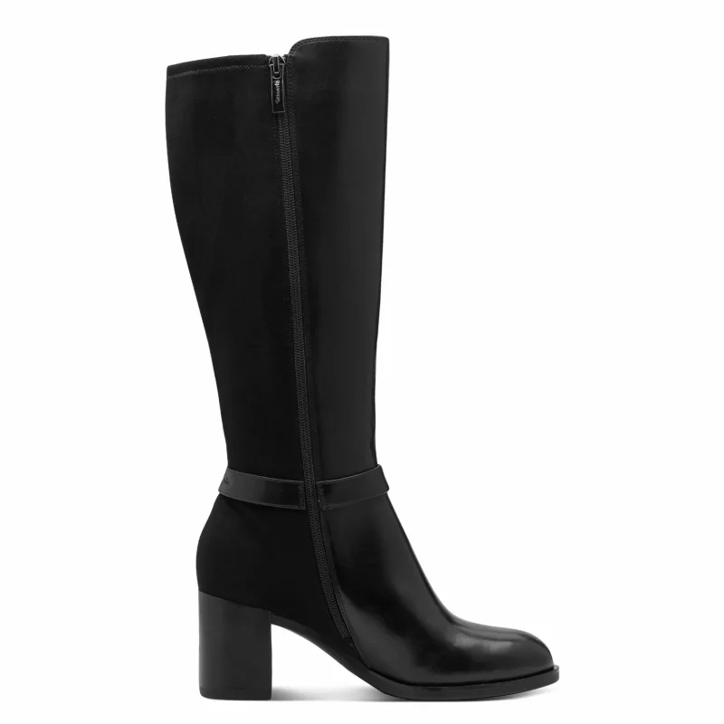 Ботуши На Ток TAMARIS – 1-25512-45-001 BLACK — снимка 2