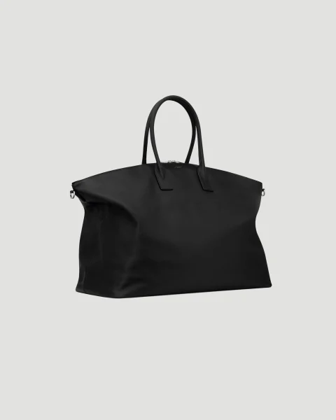 Giant Bowling Tote in Grained Leather — снимка 3