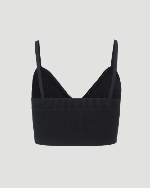 Knit Bralette in Black — снимка 2