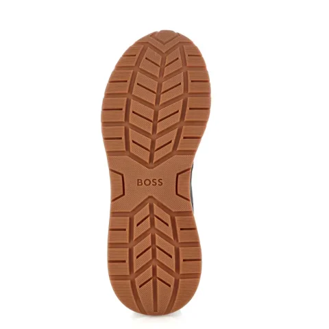 Мъжки Сникърс BOSS – 50563960 VINSTON RUNN SDPF DARK BROWN — снимка 4