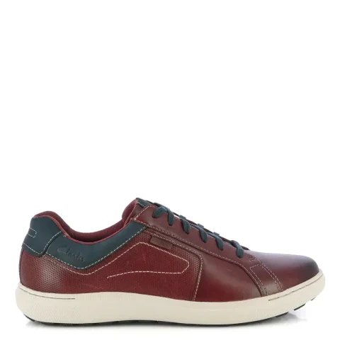 Мъжки Сникърс CLARKS – 26176886 MAPSTONE LACE MAHOGANY LEA