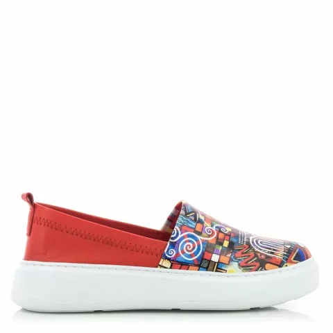 Дамски Сникърс VENEZIA – 446-45602 LEATHER RED