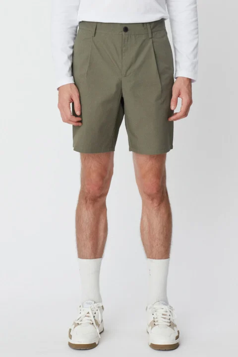 Къси панталонки Parker Twill Shorts LDM511023 522522-olive night — снимка 2
