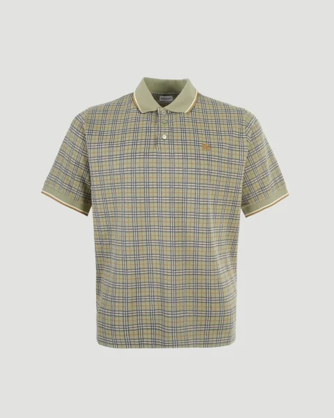 Green Check Polo Shirt
