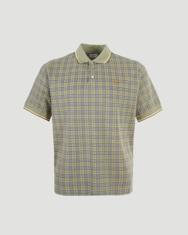 Green Check Polo Shirt