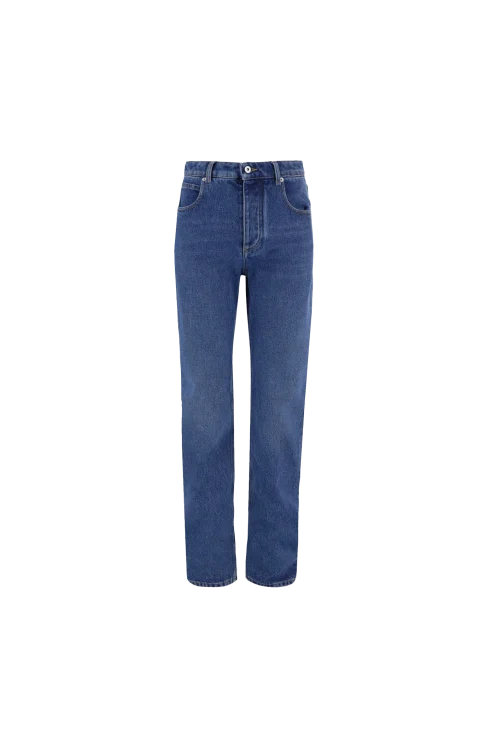 Straight Leg Jeans in Medium Indigo