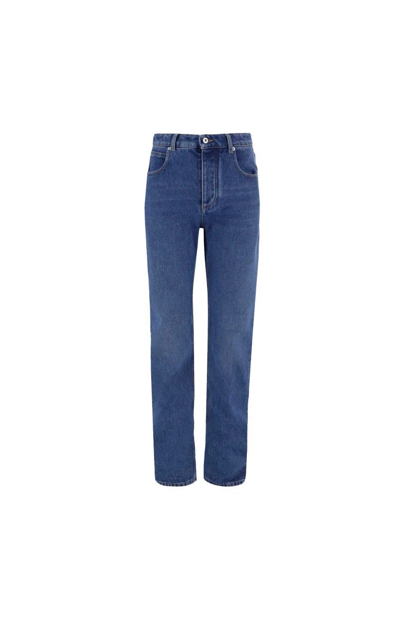 Straight Leg Jeans in Medium Indigo